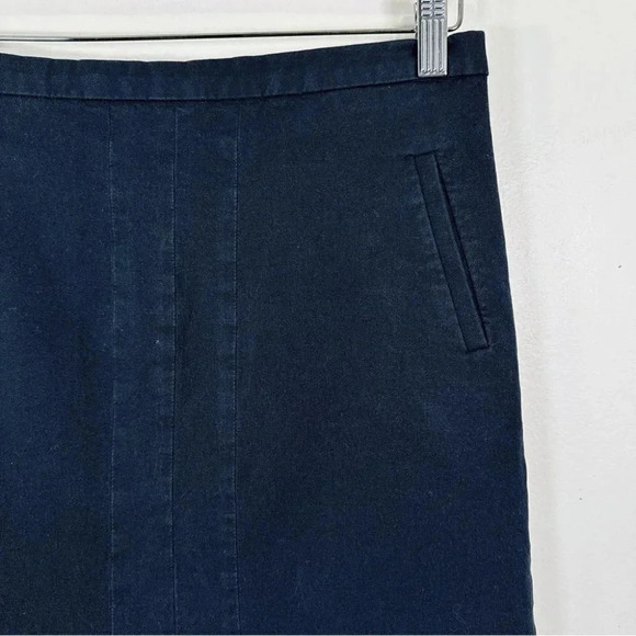 J,CREW Navy Pocket  Front Navy Skirt - Picture 4 of 11
